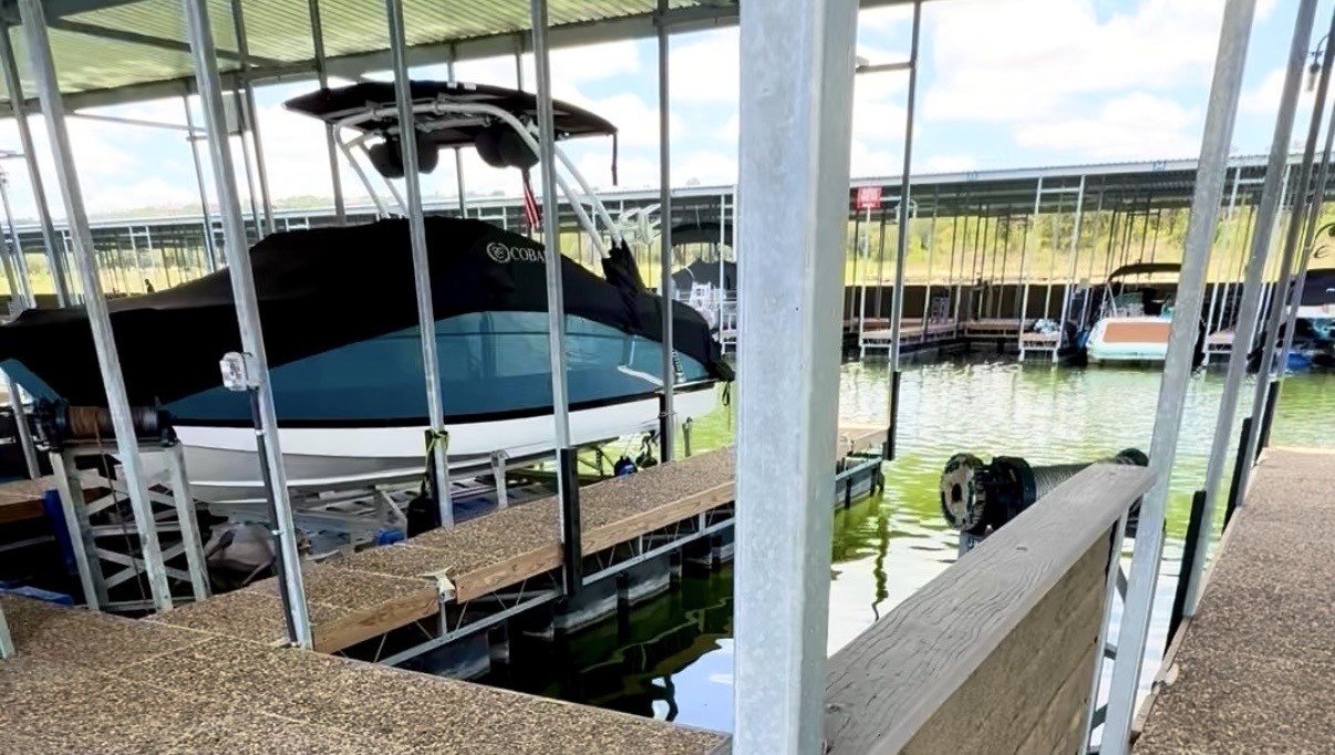 Covered boat slips Lake Travis